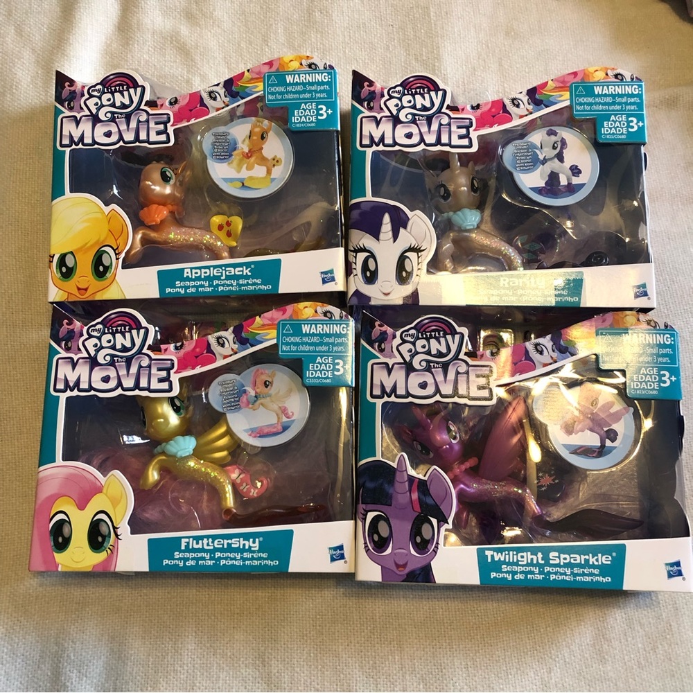 Lot of 4 My Little Pony Movie Mermaids NWT